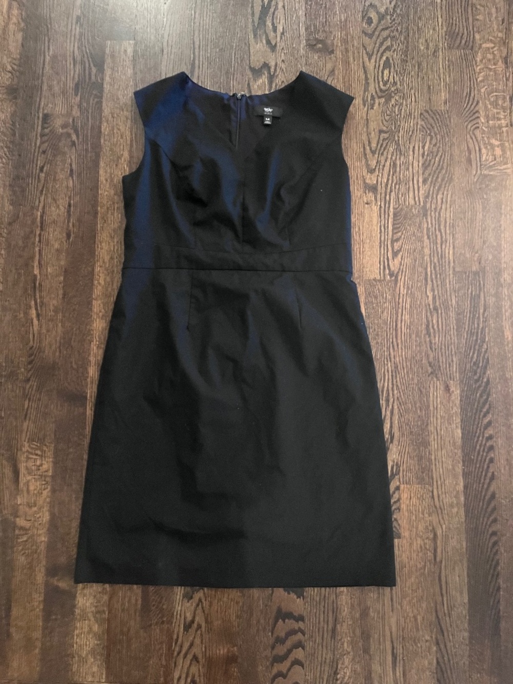 👗 Mossimo Black Sleeveless V-Neck Sheath Dress - Size 14